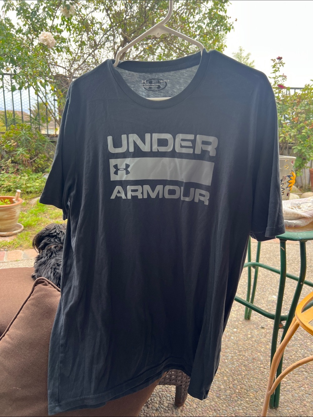 Under Armour Black Short-Sleeve Logo Tee
